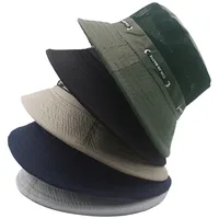 Men's Simple Style Solid Color Flat Eaves Bucket Hat main image 2