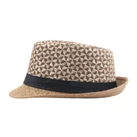 Unisex Retro Color Block Hollow Out Crimping Bucket Hat main image 3