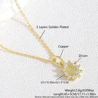 Religion Simple Style Virgin Mary Our Lady Of Guadalupe Copper Women's Pendant Necklace sku image 4