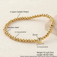 Elegant Simple Style Heart Shape 304 Stainless Steel Women's Bracelets main image 2