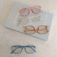 Casual Cute Vacation Square Pc Resin Square Full Frame Glasses main image 4