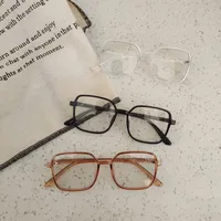 Casual Cute Vacation Square Pc Resin Square Full Frame Glasses main image 2