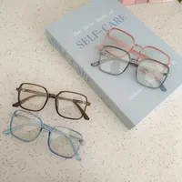 Casual Cute Vacation Square Pc Resin Square Full Frame Glasses main image 1