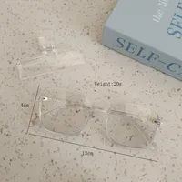 Casual Cute Vacation Square Pc Resin Square Full Frame Glasses main image 7