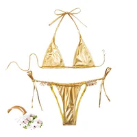 Women's Solid Color 2 Pieces Set Swimwear main image 4