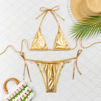Women's Solid Color 2 Pieces Set Swimwear sku image 2