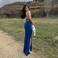Women's Holiday Banquet Selfie Sexy Solid Color Full Length Jumpsuits main image 1