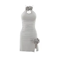 Women's Sheath Dress Casual Streetwear Strap Sleeveless Floral Above Knee Holiday Banquet Selfie sku image 4
