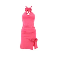Women's Sheath Dress Casual Streetwear Strap Sleeveless Floral Above Knee Holiday Banquet Selfie sku image 1