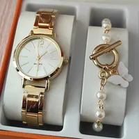 Modern Style Heart Shape Butterfly Buckle Quartz main image 1