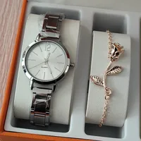 Modern Style Heart Shape Butterfly Buckle Quartz sku image 31