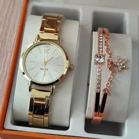 Modern Style Heart Shape Butterfly Buckle Quartz main image 4