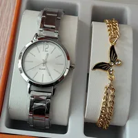 Modern Style Heart Shape Butterfly Buckle Quartz sku image 22