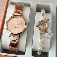 Modern Style Heart Shape Butterfly Buckle Quartz sku image 27