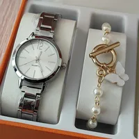 Modern Style Heart Shape Butterfly Buckle Quartz sku image 28