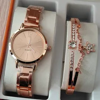 Modern Style Heart Shape Butterfly Buckle Quartz sku image 33