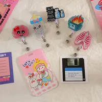 1 Piece Cartoon School Arylic Cute Name Tag Buckle main image 5