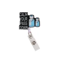 1 Piece Cartoon School Arylic Cute Name Tag Buckle sku image 1