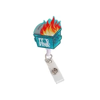 1 Piece Cartoon School Arylic Cute Name Tag Buckle sku image 2