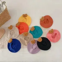 Kid'S Cute Bear Solid Color Eaveless Beret Hat main image 1