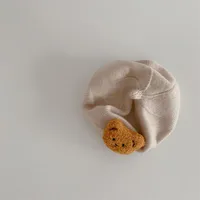 Kid'S Cute Bear Solid Color Eaveless Beret Hat sku image 1
