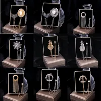 Hip-Hop Streetwear Geometric Animal Crown Alloy Tassel Unisex Brooches main image 2