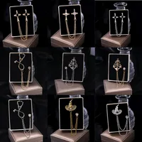 Hip-Hop Streetwear Geometric Animal Crown Alloy Tassel Unisex Brooches main image 1