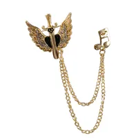 Hip-Hop Streetwear Geometric Animal Crown Alloy Tassel Unisex Brooches main image 5