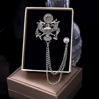 Hip-Hop Streetwear Geometric Animal Crown Alloy Tassel Unisex Brooches sku image 4