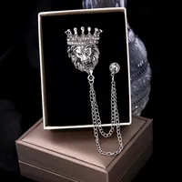 Hip-Hop Streetwear Geometric Animal Crown Alloy Tassel Unisex Brooches sku image 34