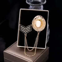 Hip-Hop Streetwear Geometric Animal Crown Alloy Tassel Unisex Brooches sku image 19