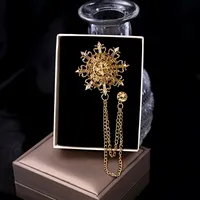 Hip-Hop Streetwear Geometric Animal Crown Alloy Tassel Unisex Brooches sku image 22
