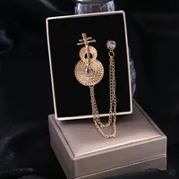 Hip-Hop Streetwear Geometric Animal Crown Alloy Tassel Unisex Brooches sku image 36