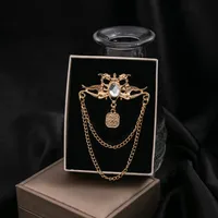 Hip-Hop Streetwear Geometric Animal Crown Alloy Tassel Unisex Brooches sku image 28