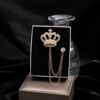 Hip-Hop Streetwear Geometric Animal Crown Alloy Tassel Unisex Brooches sku image 3