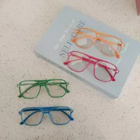 Casual Cute Vacation Square Pc Resin Square Full Frame Glasses main image 2