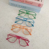 Casual Cute Vacation Square Pc Resin Square Full Frame Glasses main image 3
