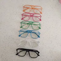 Casual Cute Vacation Square Pc Resin Square Full Frame Glasses main image 5