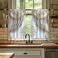 Pastoral Animal Sunflower Polyester Curtain main image 1