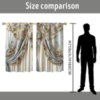 Pastoral Animal Sunflower Polyester Curtain main image 2