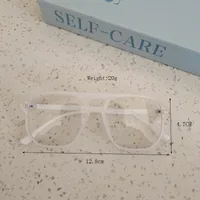 Casual Cute Vacation Square Pc Resin Square Full Frame Glasses sku image 4