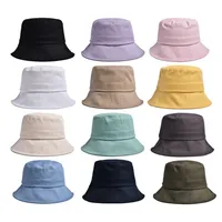Unisex Simple Style Classic Style Solid Color Big Eaves Bucket Hat main image 1