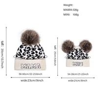 Unisex Simple Style Letter Leopard Eaveless Beanie Hat main image 3