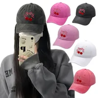 Women's Cute Sweet Cherry Curved Eaves Baseball Cap main image 1