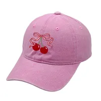 Women's Cute Sweet Cherry Curved Eaves Baseball Cap main image 4