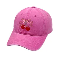 Women's Cute Sweet Cherry Curved Eaves Baseball Cap main image 5