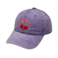 Women's Cute Sweet Cherry Curved Eaves Baseball Cap sku image 1