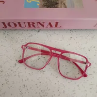 Casual Cute Vacation Square Pc Resin Square Full Frame Glasses sku image 3