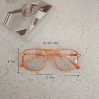 Casual Cute Vacation Square Pc Resin Square Full Frame Glasses sku image 5