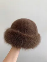 Women's Basic Simple Style Solid Color Eaveless Bucket Hat main image 4